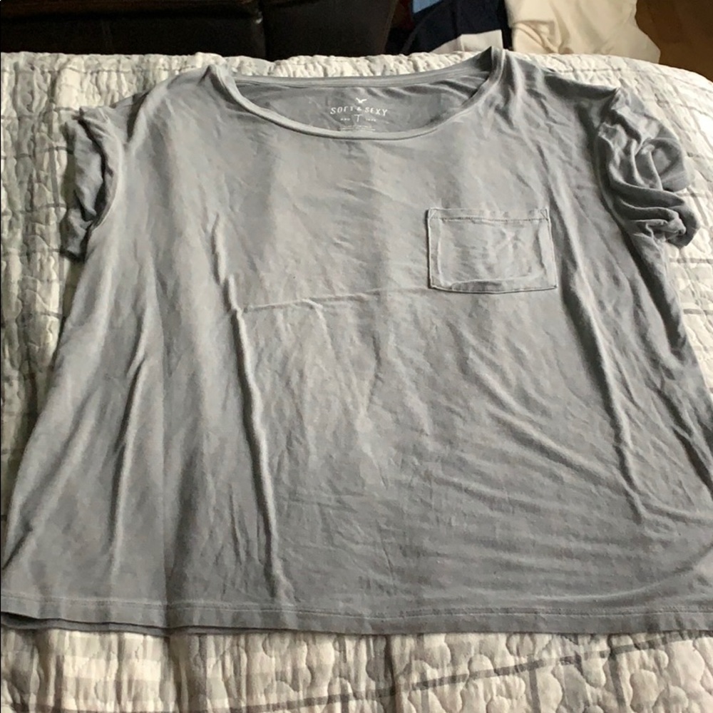AE grey pocket shirt